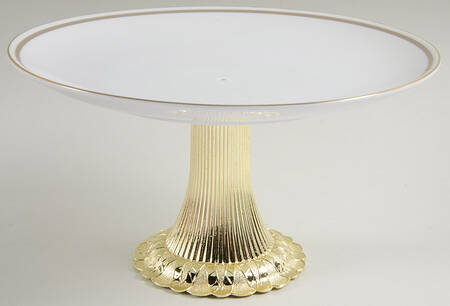 102 Cake Stand with 4"-5" Metal Pedestal  Hc