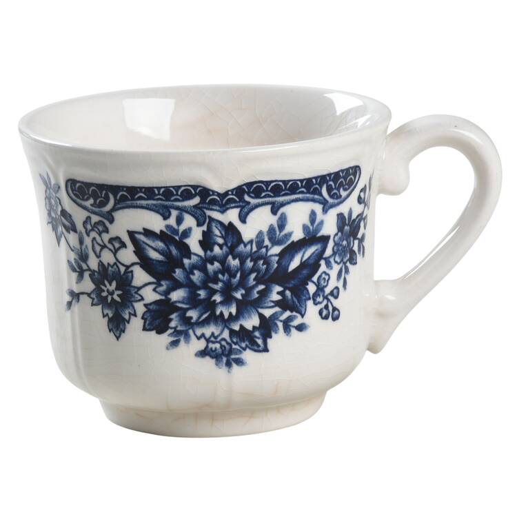 Blue Carnation Flat Cup