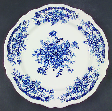 Blue Carnation 12" Chop Plate (Round Platter)