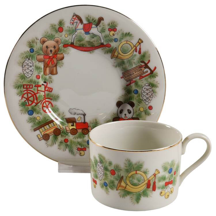 Toy Shop Flat Cup & Saucer Set