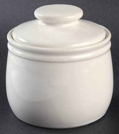 Chromatics Classic White Sugar Bowl & Lid