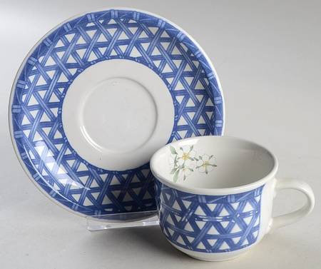 Country Delight Flat Cup & Saucer Set
