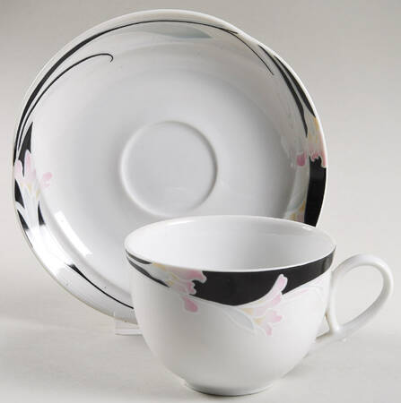 Cortina Flower Flat Cup & Saucer Set