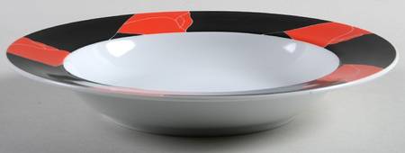 Evening Bouquet Large Rim Soup Bowl