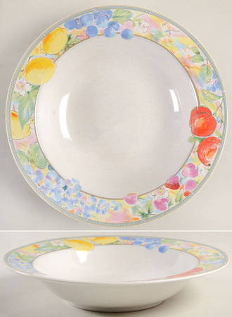 Fruit Gallery Rim Soup Bowl