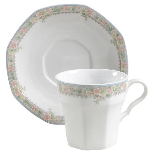 French Villa Flat Cup & Saucer Set