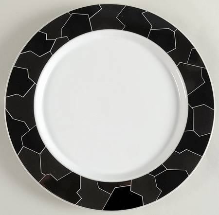 Jigsaw Black 12" Chop Plate (Round Platter)