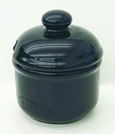 Tulip Black Sugar Bowl & Lid