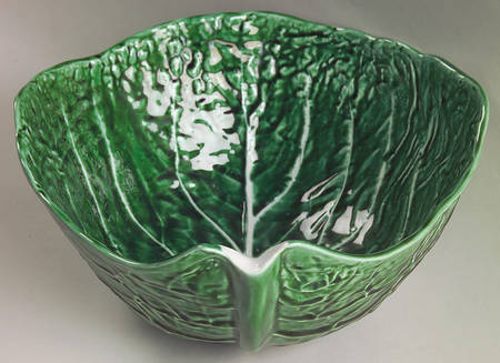 Cabbage Green 10" Large Salad Serving Bowl