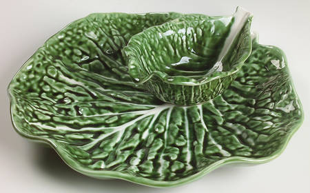 Cabbage Green 1 Piece Chip & Dip