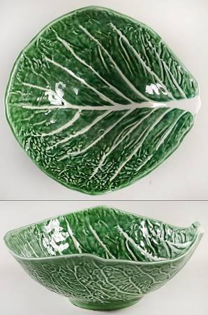 Cabbage Green 12" Large Salad Serving Bowl