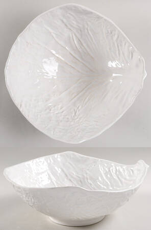 Cabbage White 11" Large Salad Serving Bowl