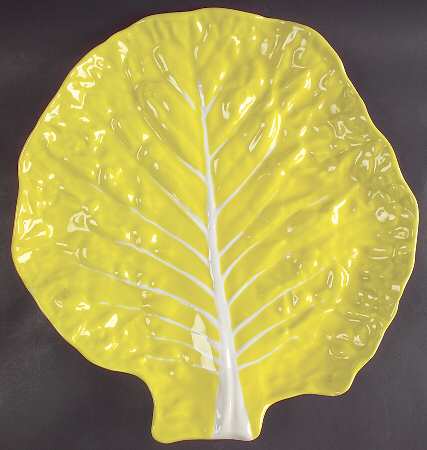Cabbage Yellow 15" Chop Plate (Round Platter)