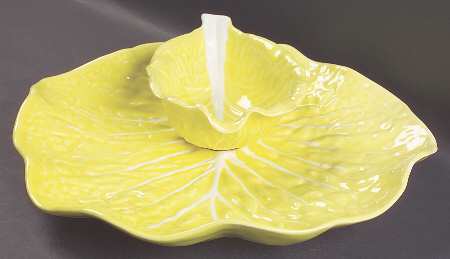 Cabbage Yellow 1 Piece Chip & Dip