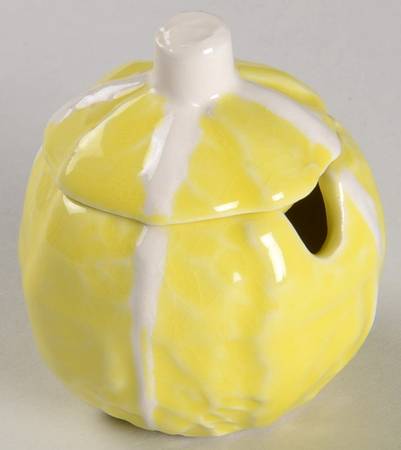 Cabbage Yellow Mustard Jar & Lid