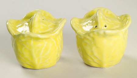 Cabbage Yellow Salt & Pepper Set by Secla