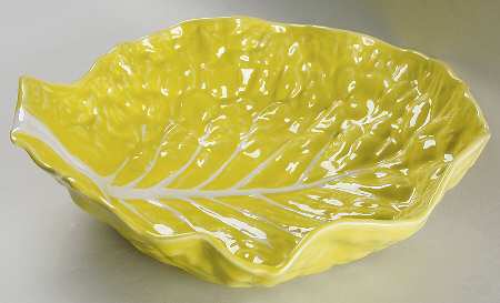 Cabbage Yellow 12" Large Salad Serving Bowl