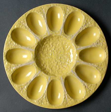 Cabbage Yellow Deviled Egg Plate