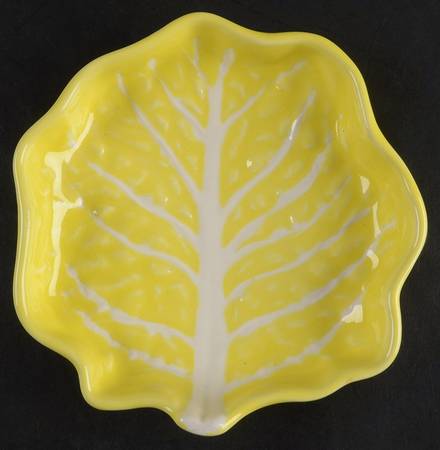 Cabbage Yellow 5" Round Tray