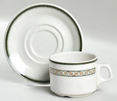 Troon Flat Cup & Saucer Set