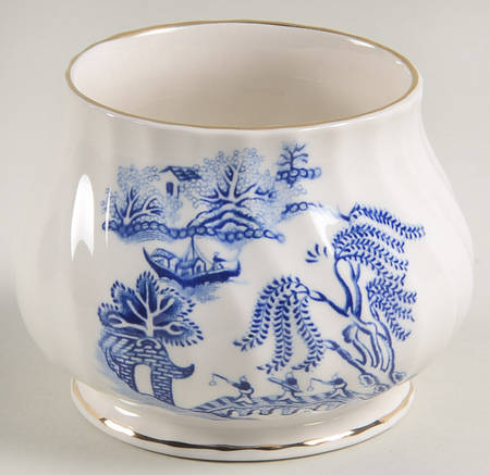 Blue Willow (Gold Trim) Open Sugar Bowl