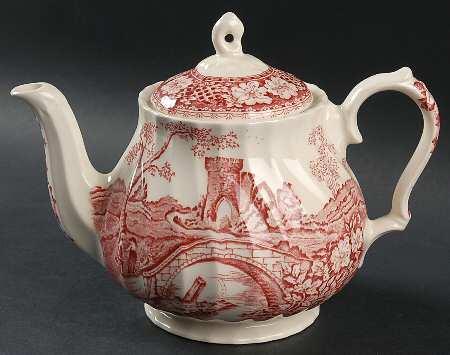 Brigadoon Red Teapot & Lid
