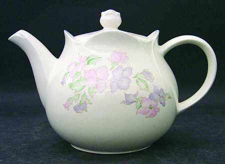 Romance (Blue Trim) Teapot & Lid