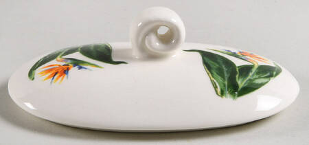 Bird of Paradise Lid for Sugar Bowl