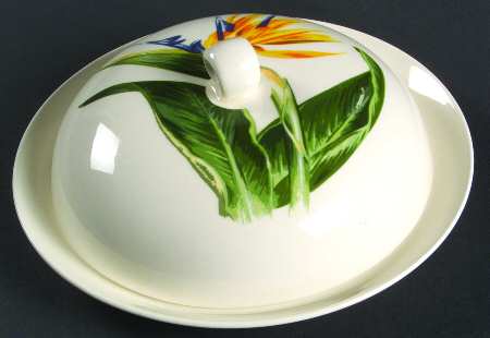 Bird of Paradise Covered Toast Dish