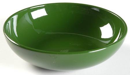 California Modern Dark Green Fruit/Dessert (Sauce) Bowl