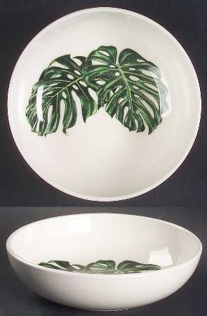 Monstera Leaves Fruit/Dessert (Sauce) Bowl