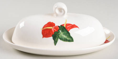 Red Anthurium 1/4 Lb Covered Butter