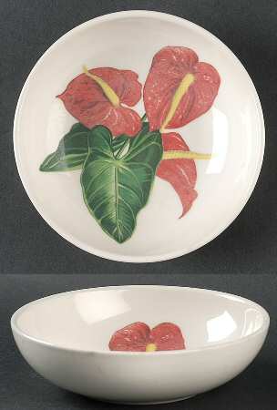 Red Anthurium Fruit/Dessert (Sauce) Bowl