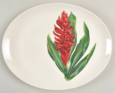 Red Ginger 13" Oval Serving Platter