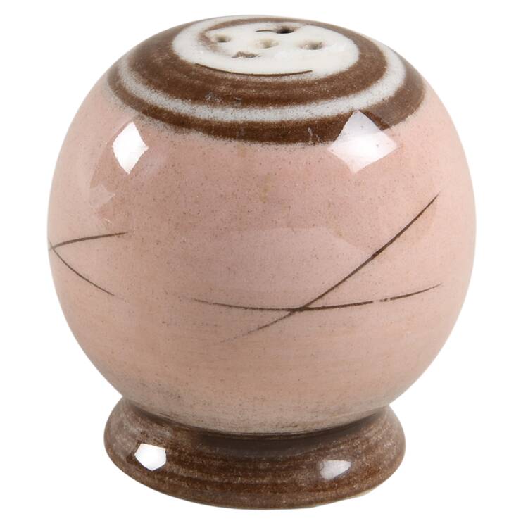 Stylized Spirals Brown and Pink Pepper Shaker