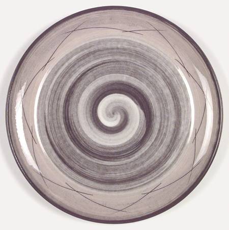 Stylized Spirals Brown and Pink by Santa Anita