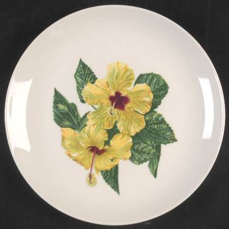 Yellow Hibiscus Salad Plate
