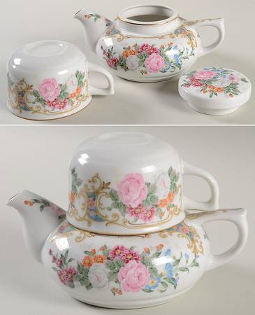Amore Individual Teapot & Lid with Cup