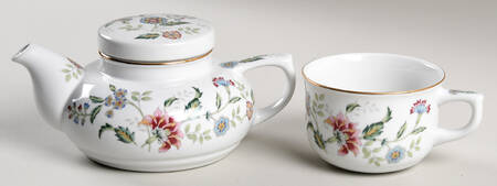 Buckingham Individual Teapot & Lid with Cup