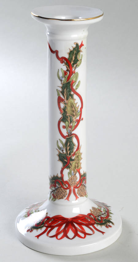 Christmas Garland 8" Tall Candlestick