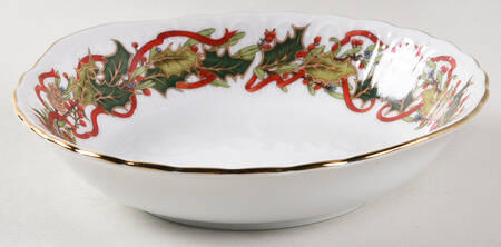 Christmas Garland Bowl for (3 Piece) Party Serving/Chip & Dip Set