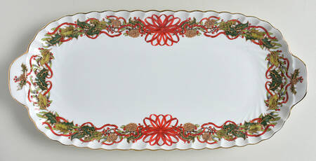 Christmas Garland Large Sandwich Tray