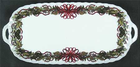Christmas Garland Large Sandwich Tray