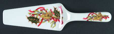 Christmas Garland Solid Ceramic Pie/Cake Server