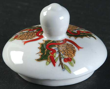 Christmas Garland Lid for Sugar Bowl