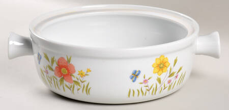 Country Flowers Medium Round Oven-To-Table Casserole No Lid