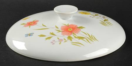 Country Flowers Lid for 3 Quart Round Casserole