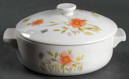 Country Flowers Individual Casserole & Lid