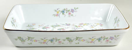 Corona (Gold Trim) 13"  Rectangular Baker