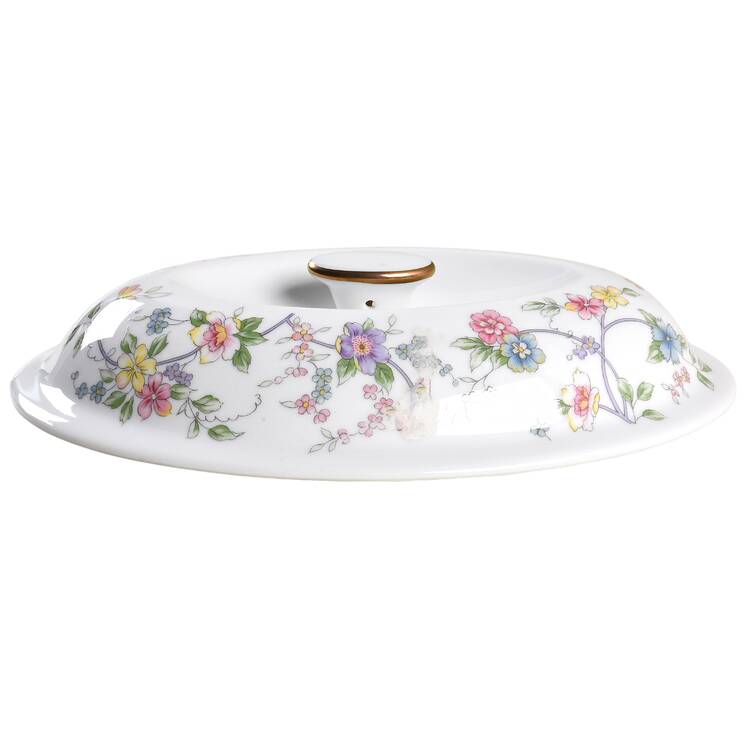 Corona (Gold Trim) Lid for 2 Quart Oval Covered Casserole